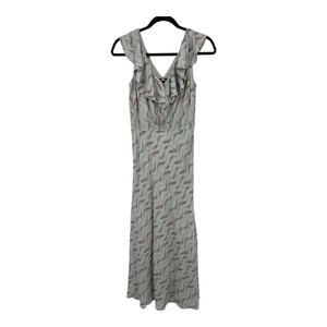 Paige Dress Shona floral ruffle midi sleeveless size 2